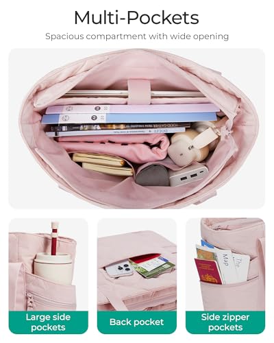 BAGSMART Crush Puffer Tote Bag