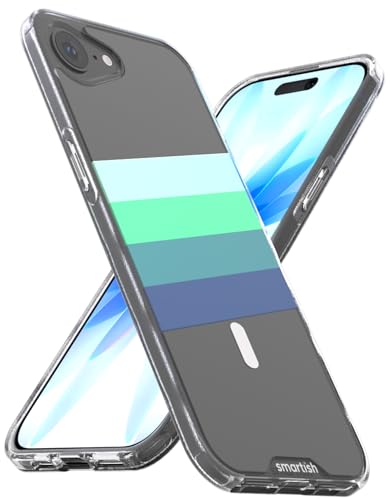 Image of Smartish iPhone 17e /16e MagSafe Clear Case - Gripmunk Magnetic Slim Case [Lightweight + Protective] Drop Tested Anti-Yellowing Thin Grip Clear Cover for Apple iPhone 17e /16e - Deep End
