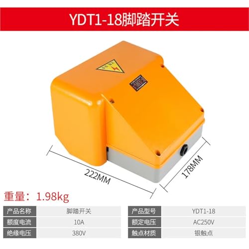 Interrupteur de commande au pied YDT1-18 double pédale pour machine à cintrer - 2