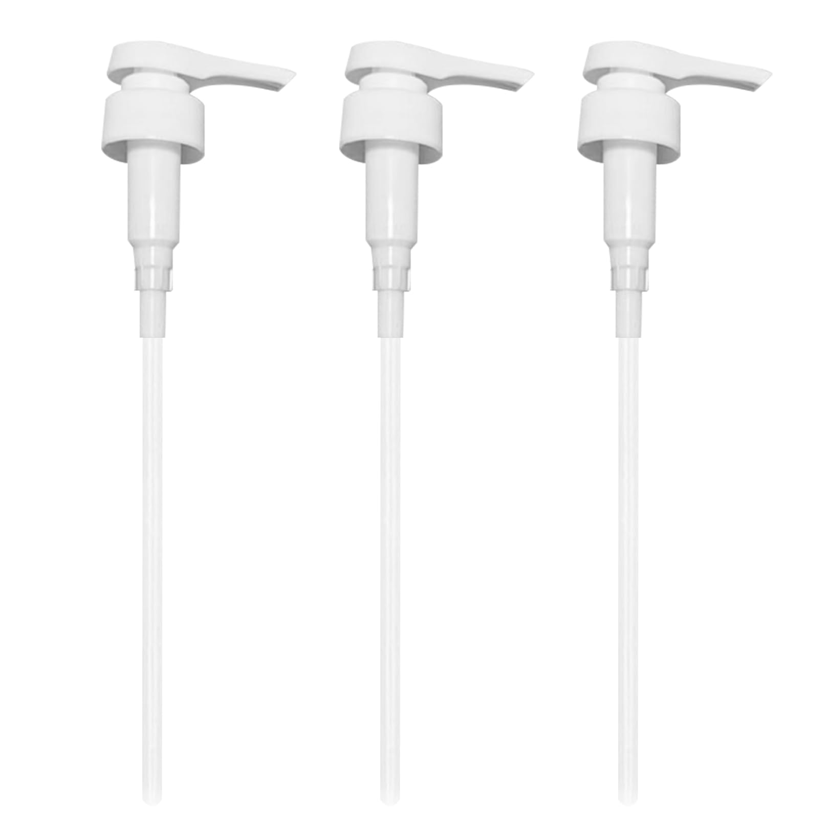 3Pack 5 Litre Pump Dispenser Fits,with Adjustable Tube Shampoo Dispenser Bottle Dose,for Top Soap Liquid Refill Bottles Sauce Sprayer Dispensour Conditioner Detergent Dispensers Syrup Oil Bottle-Top