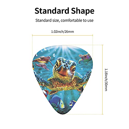 Médiators de guitare 12-Pack Médiators colorés de tortue de mer pour guitare électrique Guitare acoustique Diverses… - Les Beatles, Paul McCartney, John Lennon, RIngo Starr, George Harrison Médiators de guitare 12-Pack Médiators colorés de tortue de mer pour guitare électrique Guitare acoustique Diverses… – Image 4