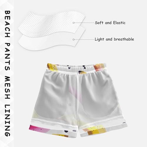 Boys Beach Board Shorts Banana Graphic Fruit Swim Trunk Teen Swimwear4