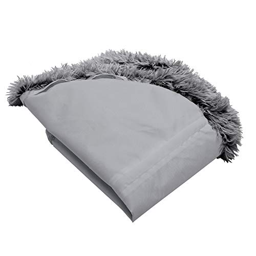 Furhaven Replacement Donut Dog Bed Cover Plush Long Faux Fur Calming Cuddler, Machine Washable - Gray, Medium by Furhaven - Used condition - US$11.28