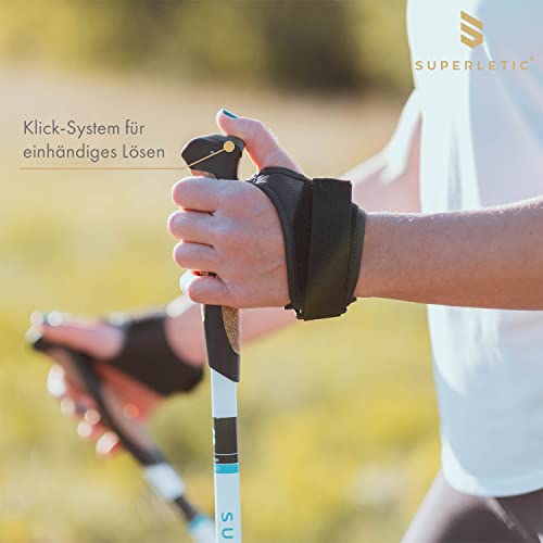 SUPERLETIC Wandertrekkingspaziergänger, Nordic Walking Stöcke für Damen & Herren, leichte...