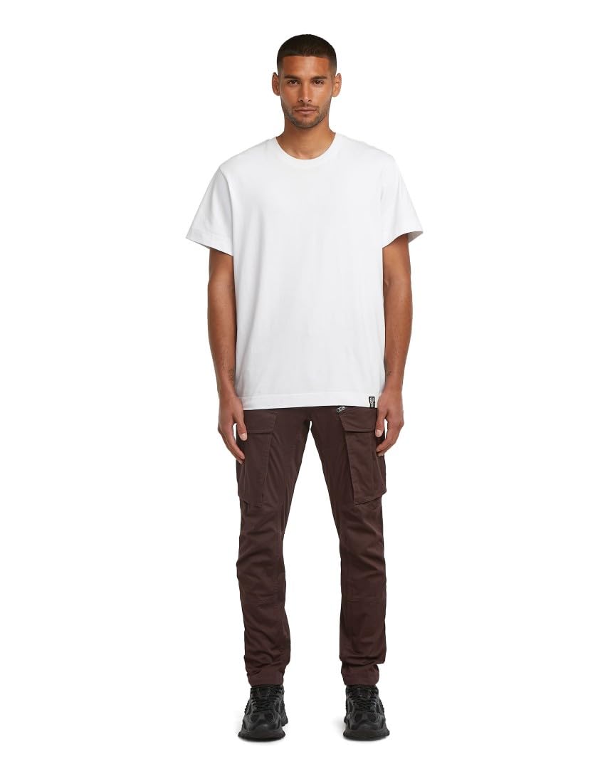 G-STAR Rovic Zip 3D Regular Tapered spodnie, Brązowy (Chocolate Plum D02190-5126-g692), 38W / 34L