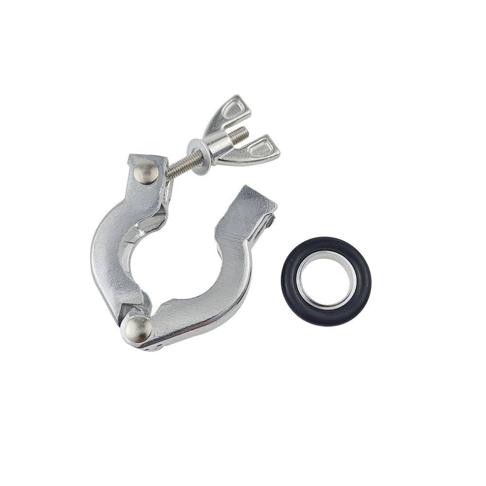 KF10 KF16 KF25 KF40 KF50 Aluminium Alloy KF Vacuum Clamp Bracket Rubber O-Ring Ring(Only Clamp,KF50)