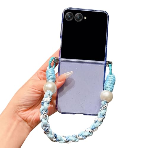 CYBERGARAGE�EFor Moto Razr 50/50s/50d �N���A �P�[�X 50 Ultra �ϏՌ� �J�o�[ �܂肽���݌^ ���� ������ �x���g �n���h�X�g���b�v �L���L�� ������ For ���g���[�� ���[�U�[50 / 50s/50d/50 