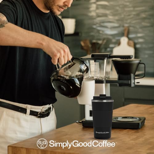 Image of SimplyGoodCoffee Coffee Maker /Coffee Machine. 8 Cup Automatic Drip Pour Over Coffee Brewer. Easy To Use, Durable Stainless, Gold Cup Standard