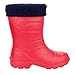 LEMIGO leichte EVA Gummistiefel gefüttert ASPEN (30 EU, Rot)