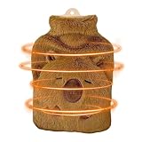 Wärmflasche, auslaufsicher, 1000 ml, Capybara-Form, beheizter Wasserbeutel, für Schule, Reisen, Schultern, Beine, Nacken, Camping, Rückhand, Herren, Damen, Kinder