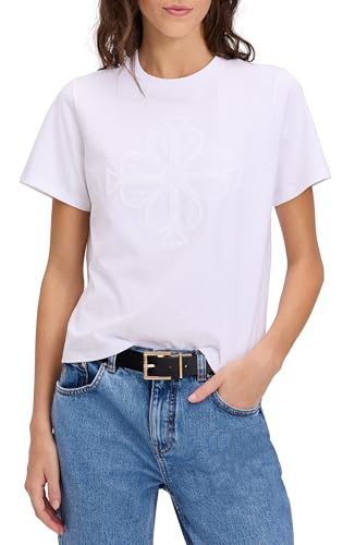 kate spade new york Women's Embroidered Spade Flower Logo Tee
