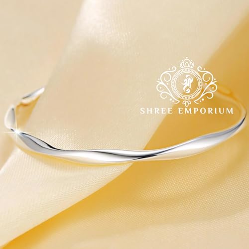 Image of 99.9% Pure Silver Kada (Bangle),Fixed Size| Gifts for Women and Girls | With Certificate of Authenticity and 99.9 Stamp