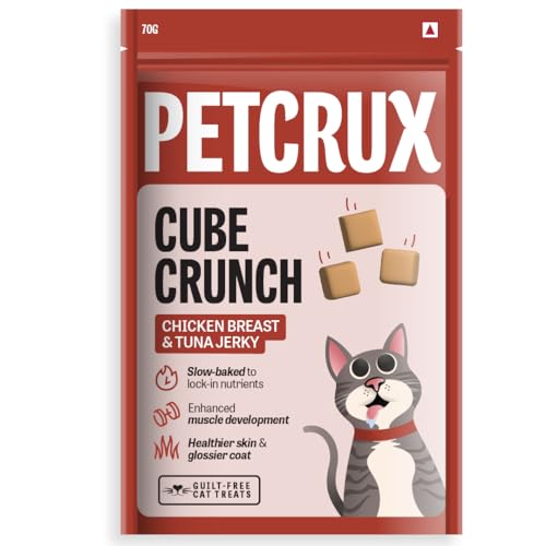 Image of Petcrux Chicken Breast Jerkey with Tuna Cat Treats, 70g