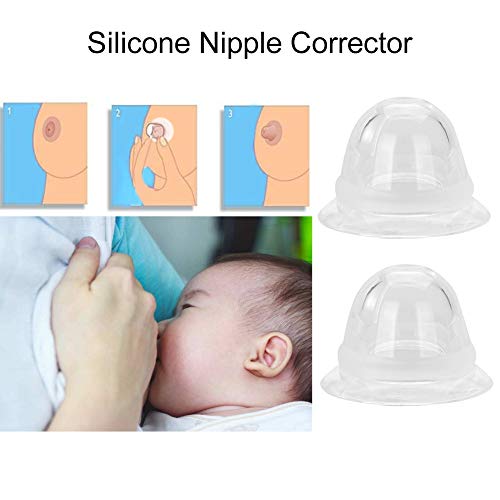 Corretor de Mamilo, 1 Par/conjunto de Silicone para Mamilos Enlager Extratores Auxiliares Amamentaçã