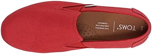 TOMS womens Redondo Loafer Flat, Red, 8.5 US | Image 3