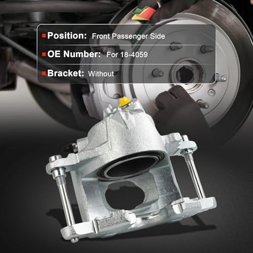 Image of cciyu Front Right Disc Brake Caliper Assembly w /o Bracket 18-4059 | For Buick,For Cadillac,For Chevy,For GMC,For Oldsmobile,For Pontiac Models - For Apollo,For Camaro