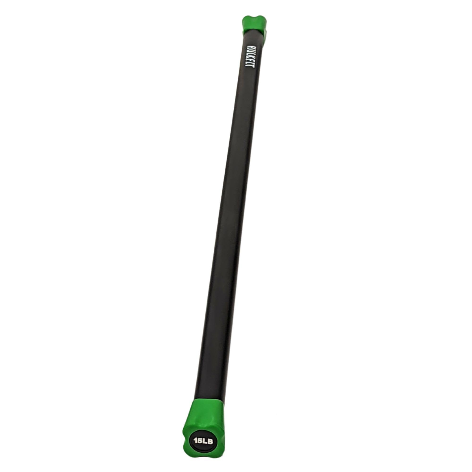 HulkFit Total Body Workout Weighted Exercise Bar Exercise Equipment for Mobility and Strength Training Squats, Lunges, Bench Press, and Deadlifts - Multiple Weights and Multicolor