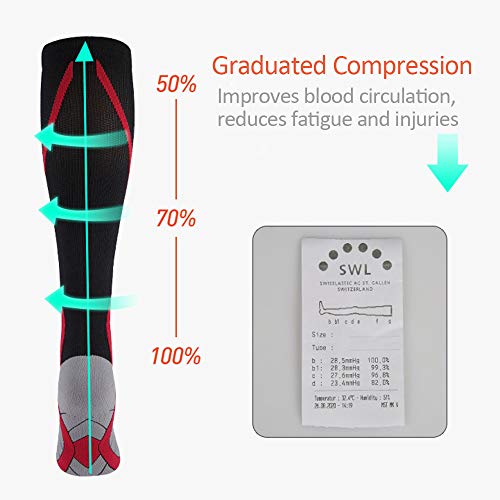 Meias de compressão, Romacci Meias de compressão para homens e mulheres. Meias esportivas profission