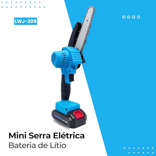 Mini Motoserra Elétrica Portátil Bivolt 36v com Bateria de Lítio Recarregável - Potência Compacta e