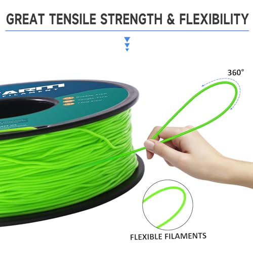 Image of GIANTARM TPU Filament 1.75 mm for 3D Printer 1 kg Green