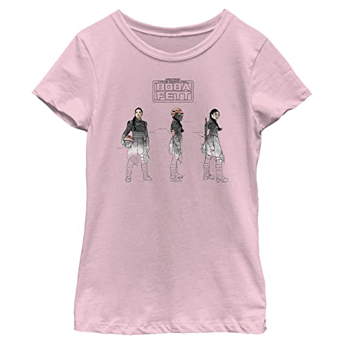 T-shirt Star Wars Fennec Fille motif esquisses peintes artistiques