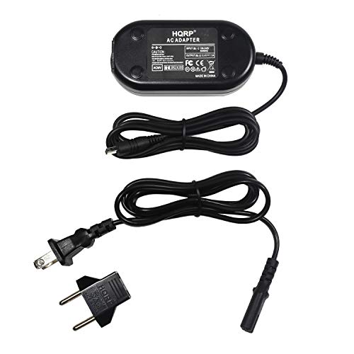 HQRP AC Power Adapter Compatible with Samsung SC-D372 / SCD372 Camcorder - (incl. USA Plug & Euro Adapter)