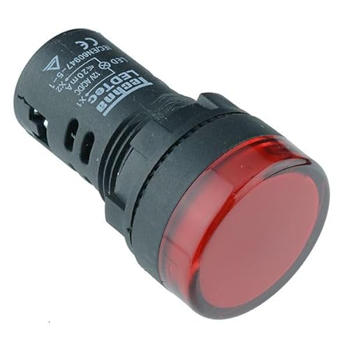 Red 22Mm Led Pilot Indicator Light 230V