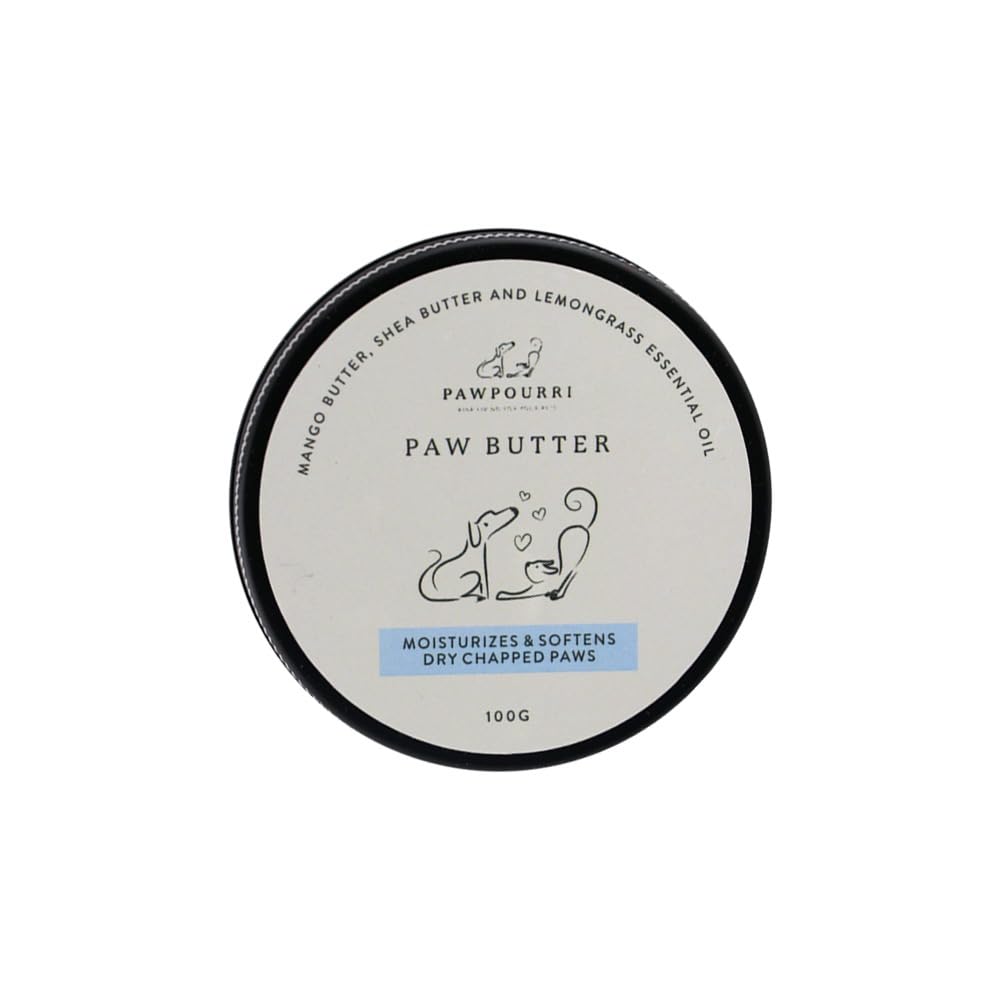 Pawpourri Paw Butter for Softening and moisturizing Dry and chapped Paws of Dogs and Cats | Enriched with a Blend of Mango Butter, shea Butter, and Lemongrass -100g (B0CW371TRQ) Amazon Price History, Amazon Price Tracker