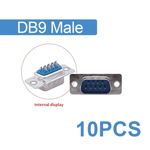 Puerto COM conector D-Sub RS232 hembra macho DB15 DP9 caja plástico gris oscuro 2