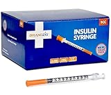 Brandzig Ultra-Fine Insulin Syringes 29G 1cc 1/2' 100-Pack