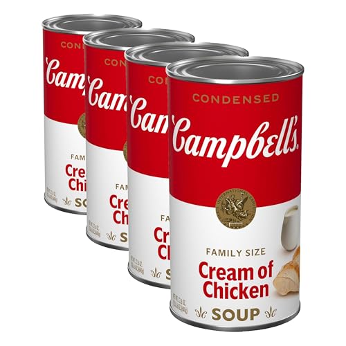 Image of Campbell's Condensed Cream of Chicken Soup, Family Size 22.6 oz. Can (Pack of 4)