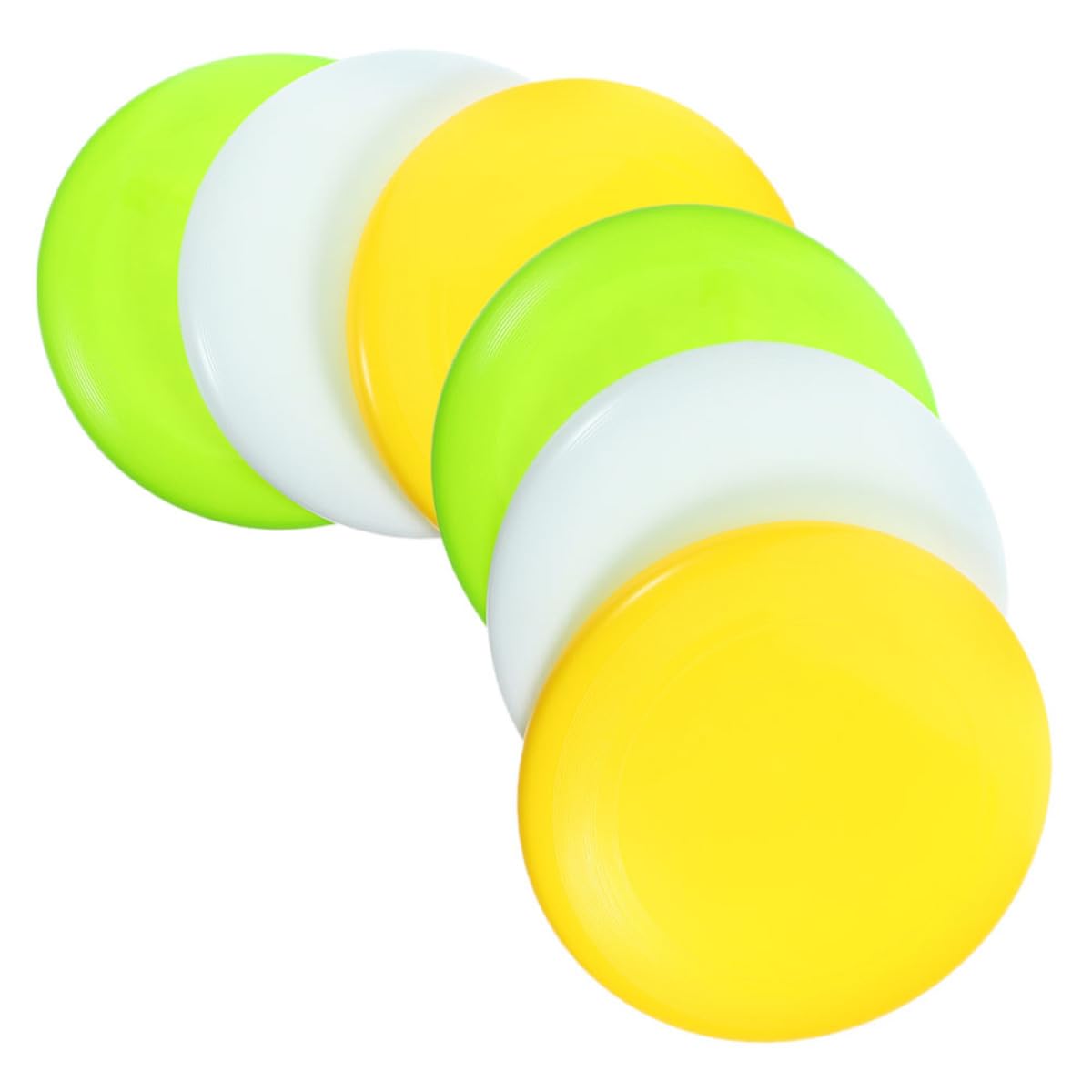 6 Stück Discgolf Starter mit Midrange Driver Putter aus Strapazierfähigem PE Material Leichtes Outdoor Golfset für Einsteiger und Freizeitspieler