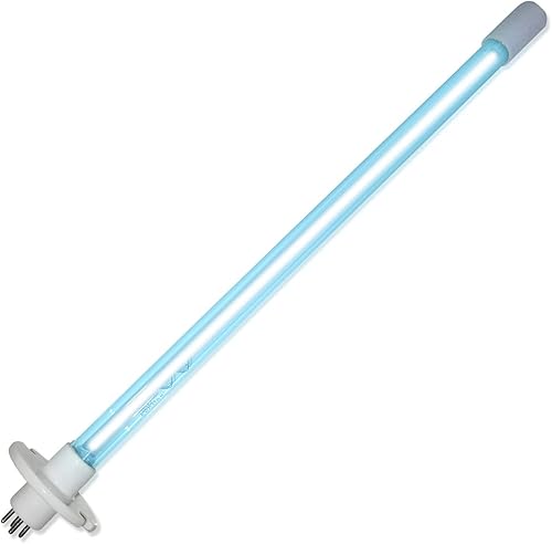 REKOLIGHTING Bombilla de repuesto de luz UV de 14 pulgadas, 18 vatios, funciona en lámpara UVC de 24 V, 120 V y 220 V, luz UV de 254 NM para AC HVAC