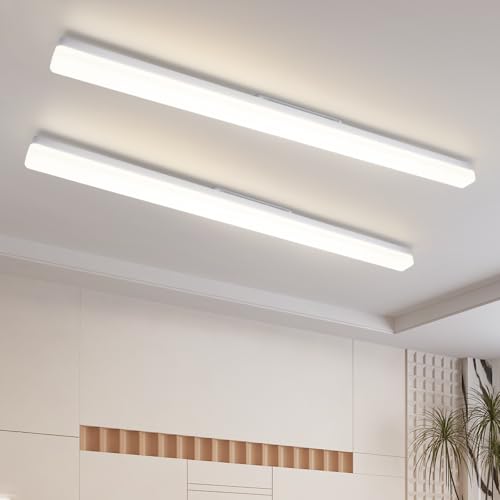 CBJKTX 2 Lámparas LED de Techo 90 cm 36W 4000K 3240 lm