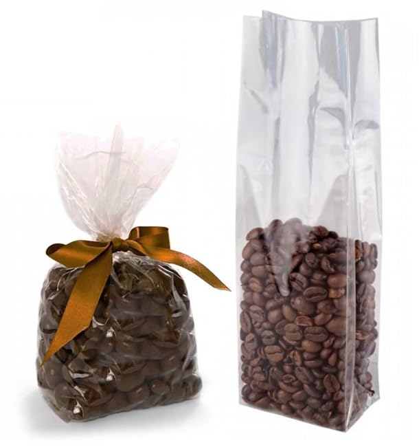 100 Bolsa Polipropileno Fondo Cuadrado14x35+8cm G160 | Transparente Alta Claridad | Ideal para Golosinas, Detalles y Presentación | Pack de 100 Unidades