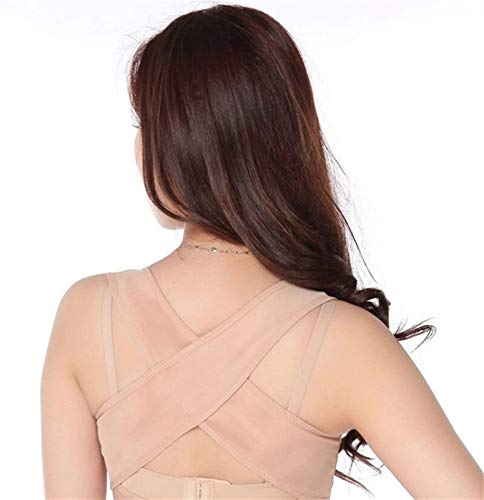 Correcteur de posture haut de gamme bordeaux taille M sangle de thérapie - 2