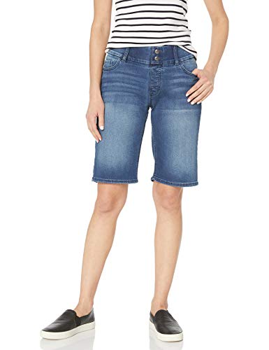 Riders by Lee Indigo Women's Waist Smoother Denim Bermuda Short, Vintage Fade, 6A