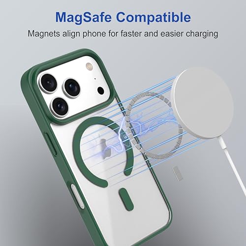 Image of Zapcase Back Case Cover for iPhone 17 Pro | Compatible for iPhone 17 Pro Back Cover | Scratch-Resistant Back Cover | Forest Green