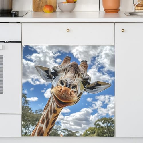Vinilo decorativo adhesivo infantil con diseño de jirafa miniatura 5