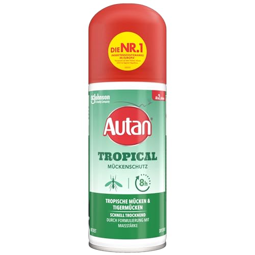 Autan Tropical Mückenschutz, Dry Spray, Travel Essentials, 1er Pack, (1 x 100ml)