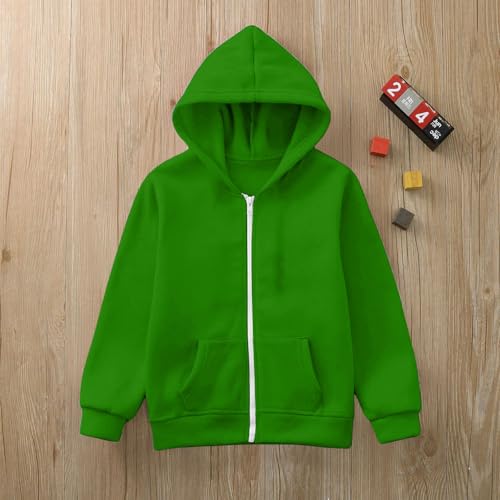 Sweat à capuche pour garçon veste sportive enfant classique zippée molleton chaud