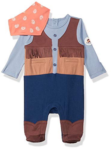 Image of miniklub Baby Front Open Long Sleeve Knitted Cotton Multi Color Solid Sleepsuit With Bib (0-3M)