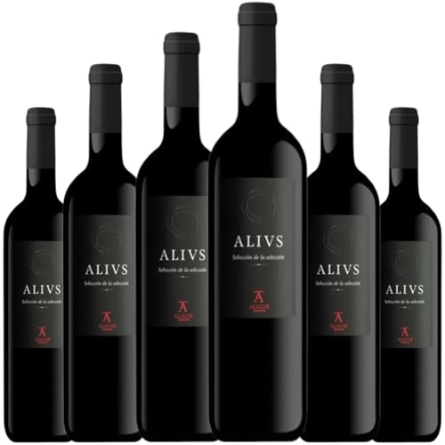 Alius Vino Tinto con crianza de 12 meses en roble y 36 en botella, estructura redonda y aromas complejos, ideal para carnes, guisos y quesos curados | 6 botellas