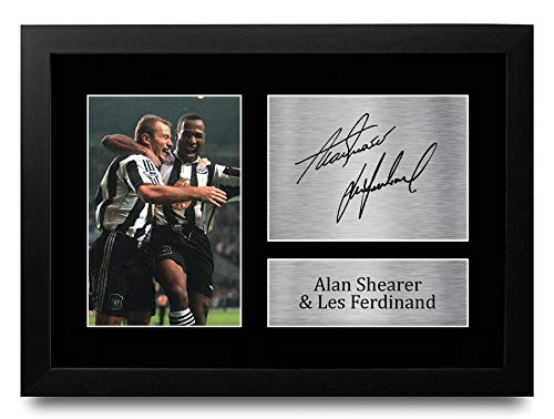 Cadre Alan Shearer & Les Ferdinand A4 pour salon de supporter