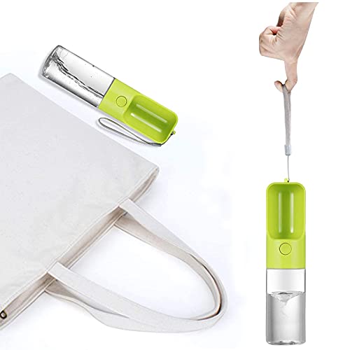 Mtslyh Portable Dog Water Bottle 15 Oz,Leak Proof Puppy Water Dispenser With Drinking Feeder For Pets Dog Bowl For Outdoor Traveling, Walking, Camping And Hiking (Green) #TOP7