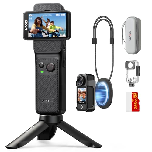 Image of SJCAM C400 3IN1 Vlogging Creators Combo (256GB),4K Pocket Cam,Detachable Design,7H Power,6-Axis Stabilization Vlog Camera,2.29'' Touch Screen,Waterproof Body Cam,Vlogging Camera for YouTube Streaming