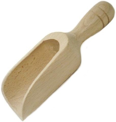 small Scoop 4- Wood Scooper 4" long x 1.1" Wide (Set of 4)