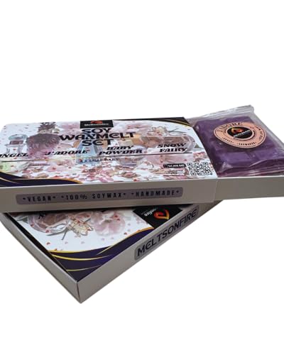 Wax Melts – 4 X Snap Bars - (Angel, Baby Powder, J'Adore, Snow Fairy) – Scented Soy Wax Melts Vegan