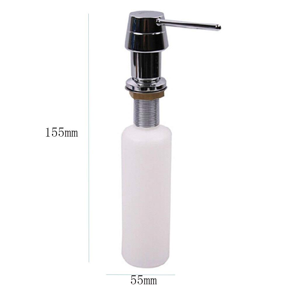 NYKK Dosificador de jabón Dispensador de jabón for Fregadero de Cocina Depósito de detergente de Gran Capacidad Dispensador de jabón de Cobre dispensador de jabón