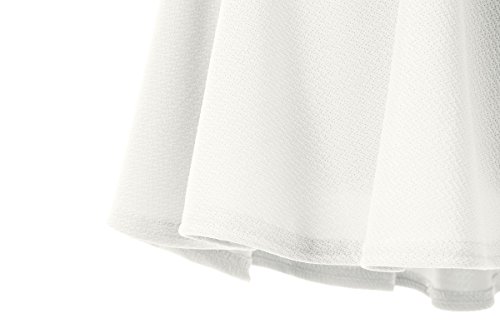 Image of Urban CoCo Women's Basic Versatile Stretchy Flared Casual Mini Skater Skirt